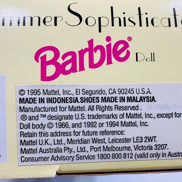 Vintage Spiegel Summer Sophisticate Barbie - 1995 New in Box - Picture 10 of 10